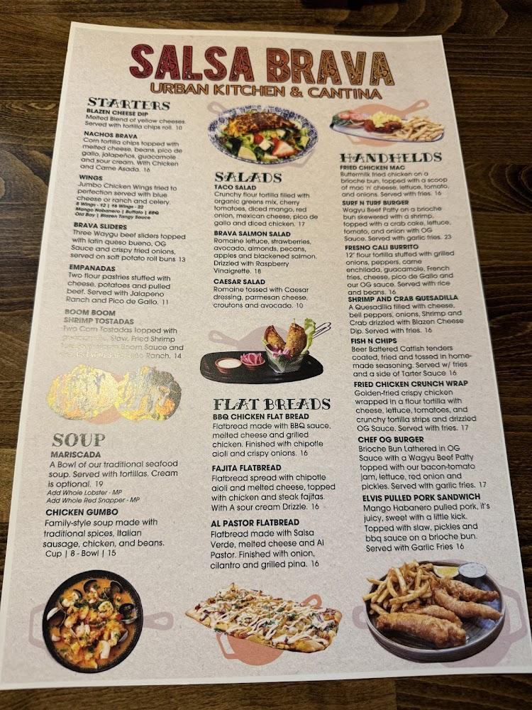 SALSA BRAVA URBAN KITCHEN & CANTINA Menu image 2